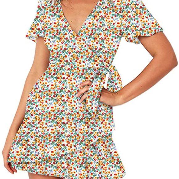 Relipop Dresses & Skirts - Flower Wrap Dress